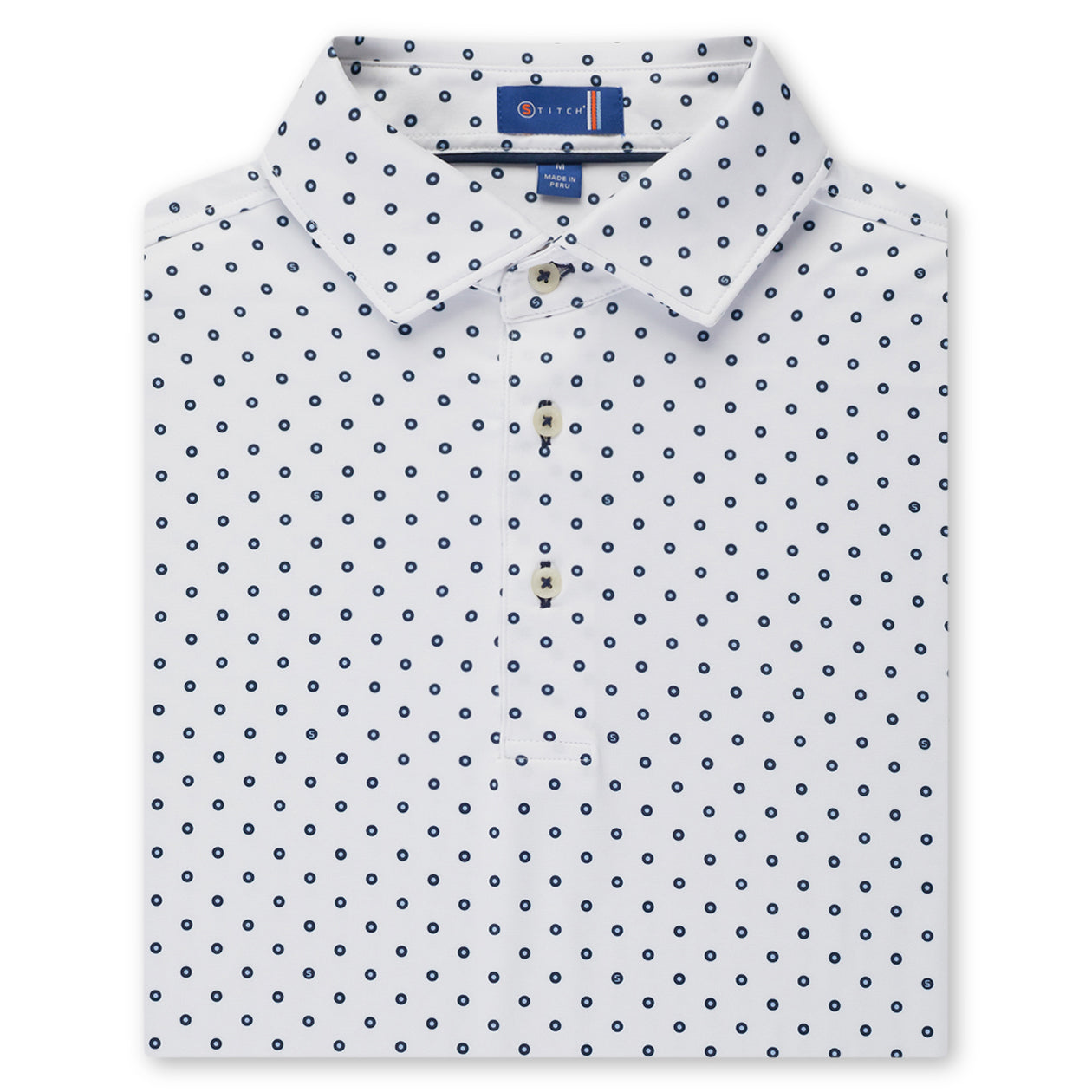 Stitch Dot Golf Polo