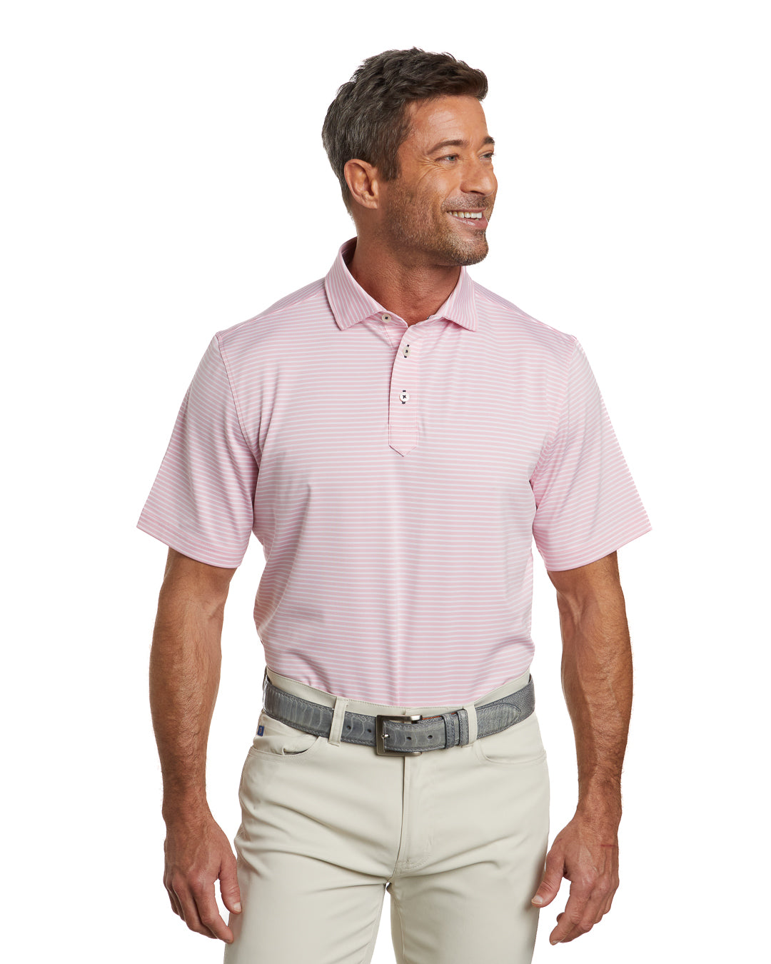 Victory Stripe Golf Polo