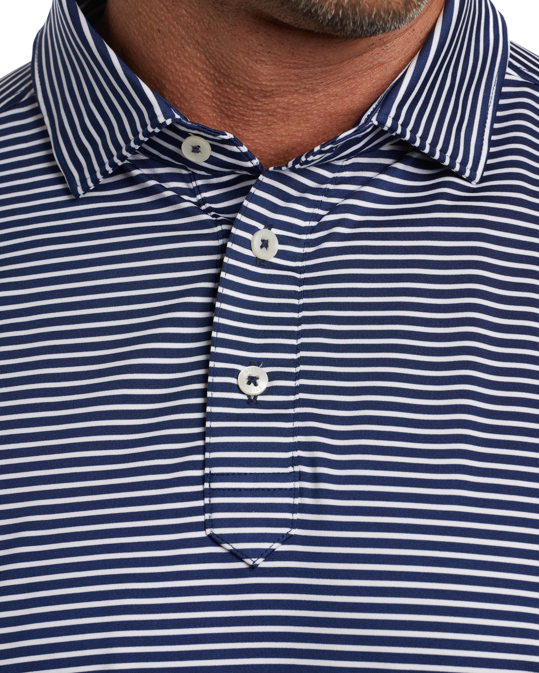 Victory Stripe Golf Polo