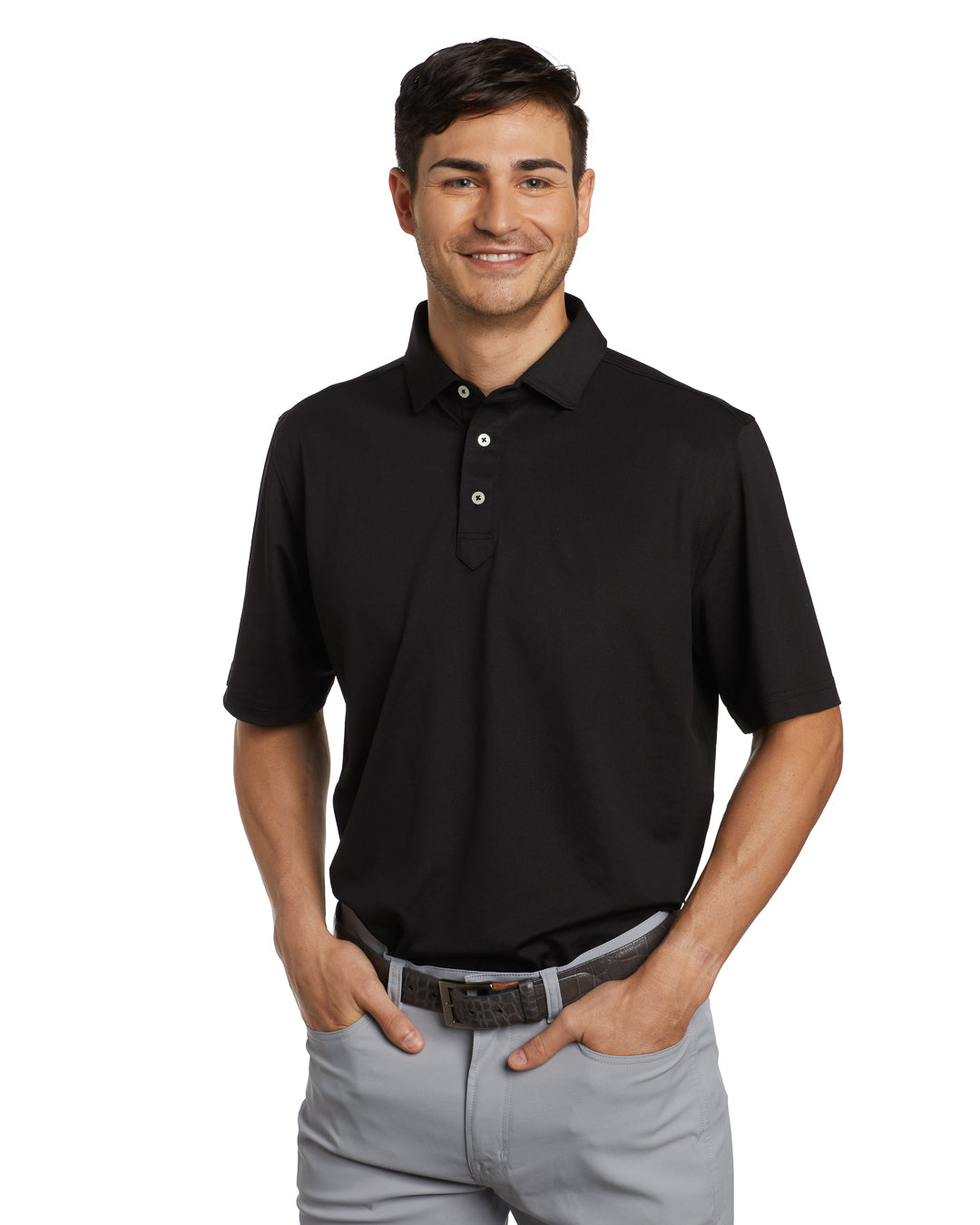 STITCH Solid Pique Golf Polo