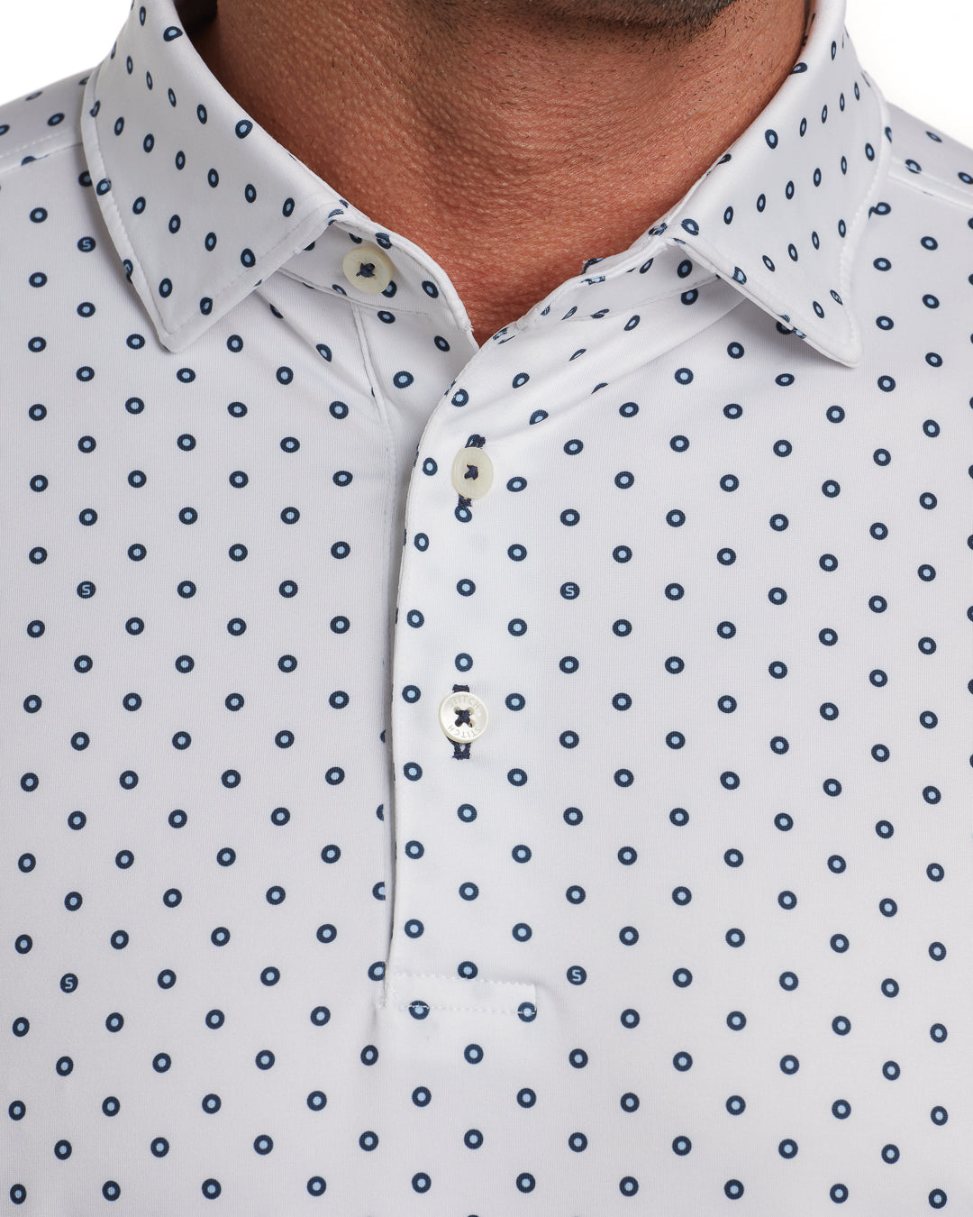 Stitch Dot Golf Polo