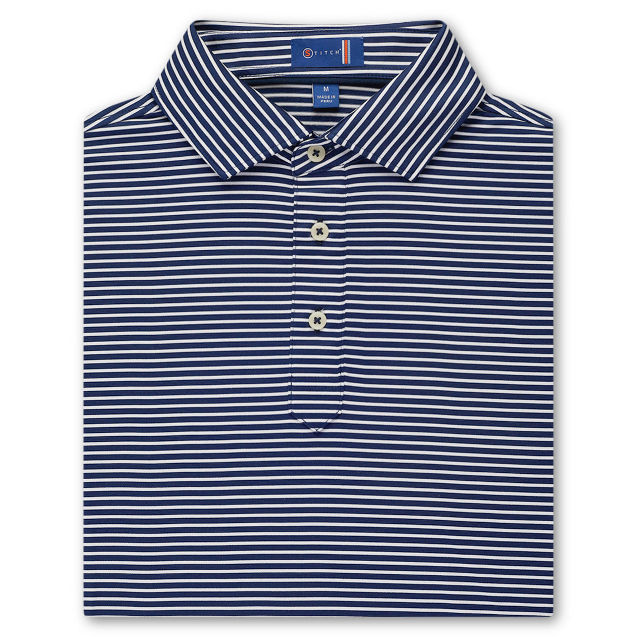 Victory Stripe Golf Polo